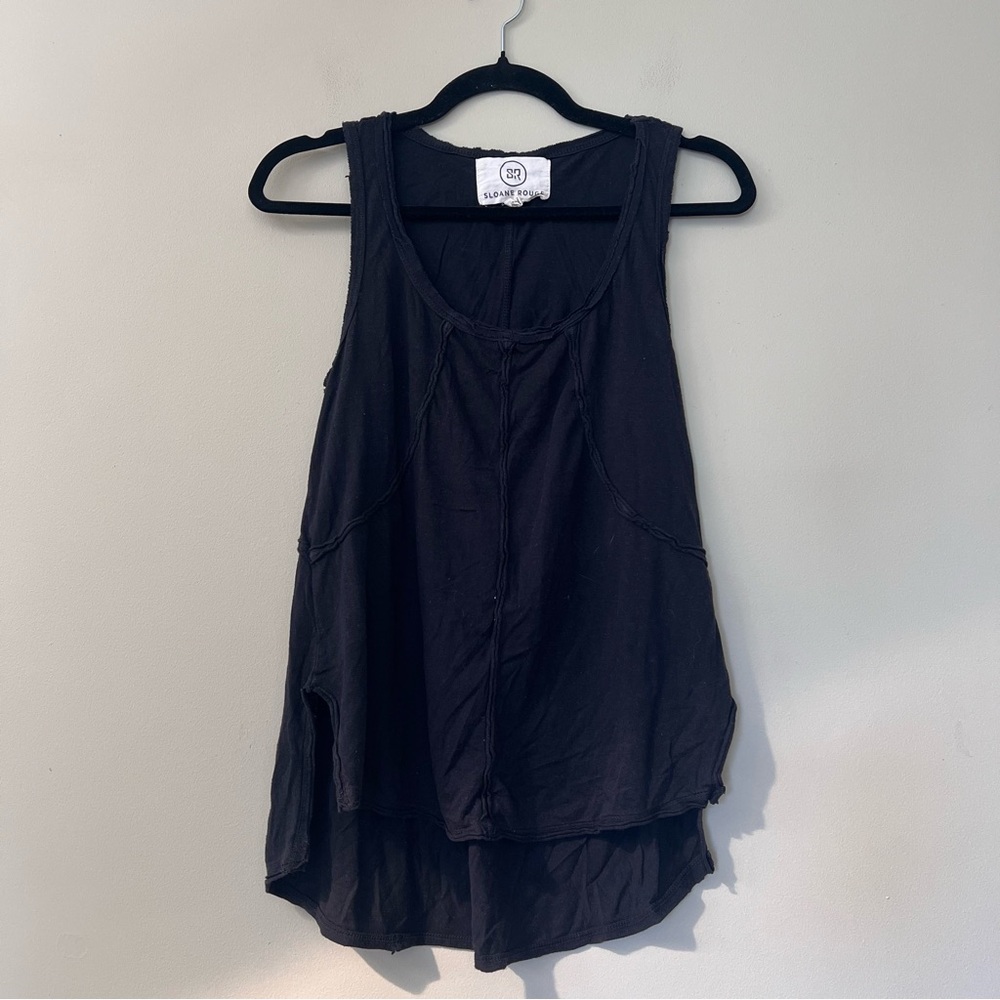 Sloane Rouge Black Sleeveless Top